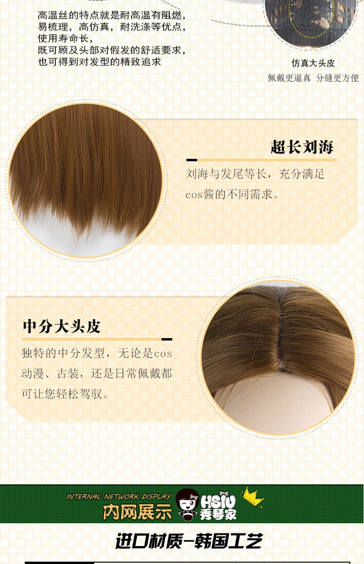 Xiuqin cosplay phổ biến tóc giả dài thẳng nữ 100cm đen trắng xanh xanh tím vàng màu tóc giả anime cosplay game