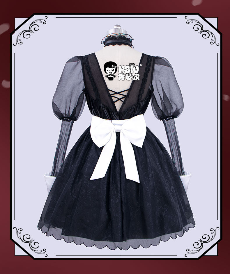 Game Identity V Priestess Cosplay Perücke Rosa Rote Hexe Kostüm Set Halloween 14