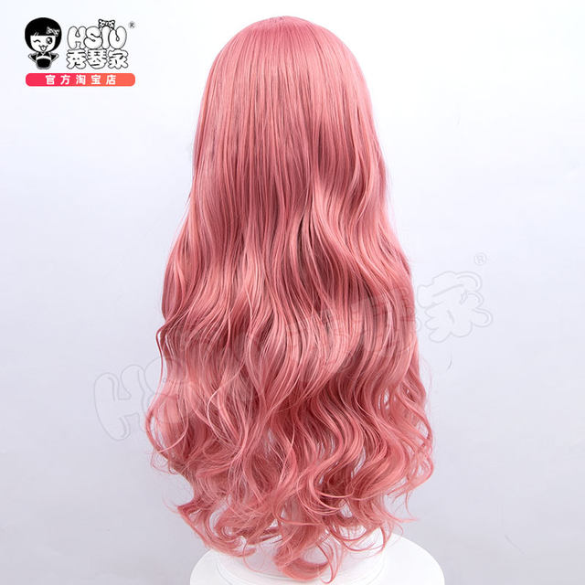 Xiuqinjia universal long curly hair cosplay wig ສີ​ແດງ​ສີ​ດໍາ​ຄໍາ​ຝຸ່ນ​ສີ​ມ່ວງ​ສີ​ຂີ້​ເຖົ່າ​ສີ​ຜົມ​ປອມ​ເພດ​ຍິງ​ຄື້ນ​ຟອງ​ຂະ​ຫນາດ​ໃຫຍ່