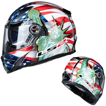 LS2 FF396-10 motorcycle helmet Seasons anti-fog male and female double lenses GRP Autumn winter full armor spot