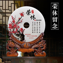 Jade pendulum pieces customized staff teachers honorable retirement souvenirs send teacher colleagues Ronghugh gift business gift