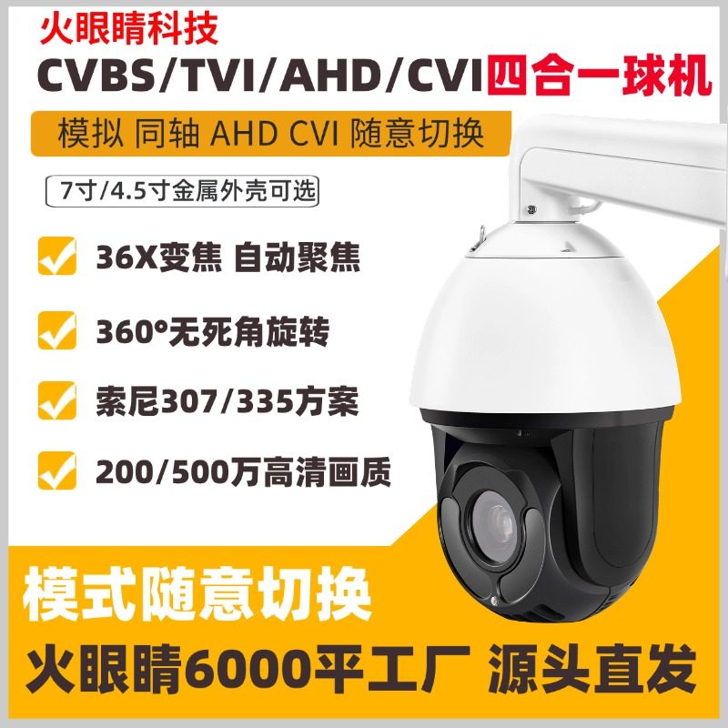 AHD коаксиальная аналоговая CVI камера наблюдения за облачным бильярдом высокой четкости 