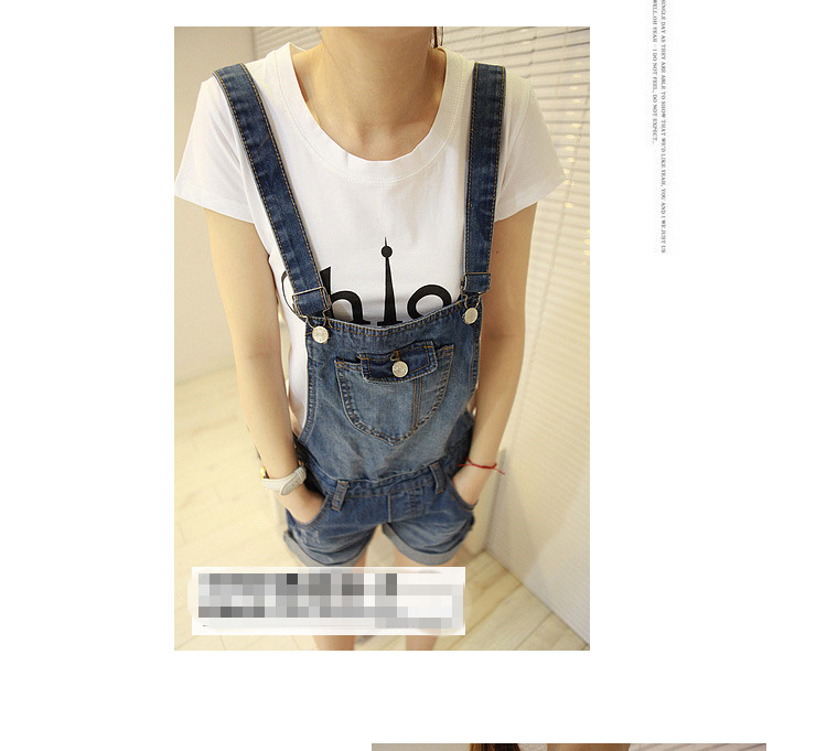 2018 mùa hè cô gái mới denim overalls bộ 12-15 tuổi trẻ em Hàn Quốc phiên bản của các dây đeo lỏng quần short