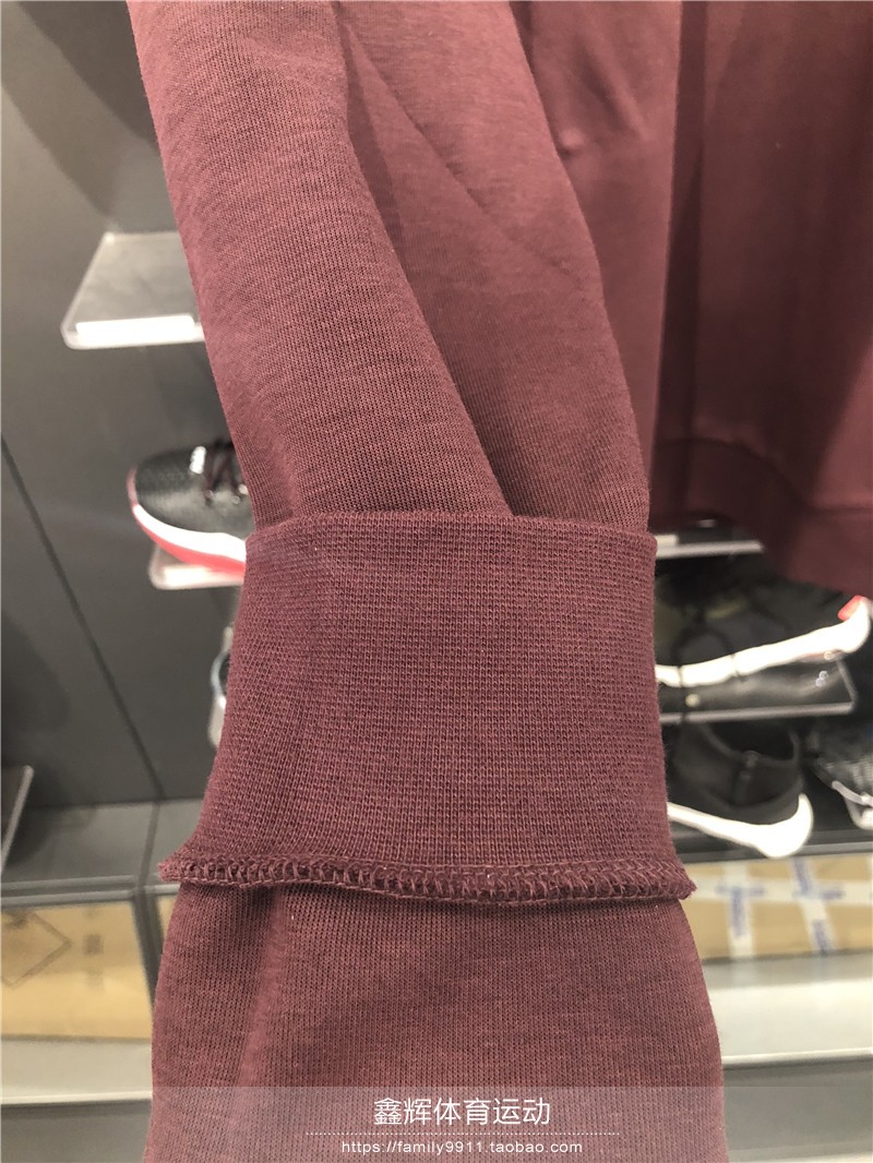 Li Ning áo len nam Wade loạt áo thun dài tay cổ tròn áo sơ mi dệt kim thể thao AWDN007 áo hoodie đỏ