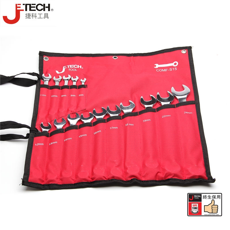 15 pieces of Jetco dual-use wrench set of 11 pieces 24 pieces 24 pieces COMF-S15 teco opening wrench OWSF Mayflower OFSF