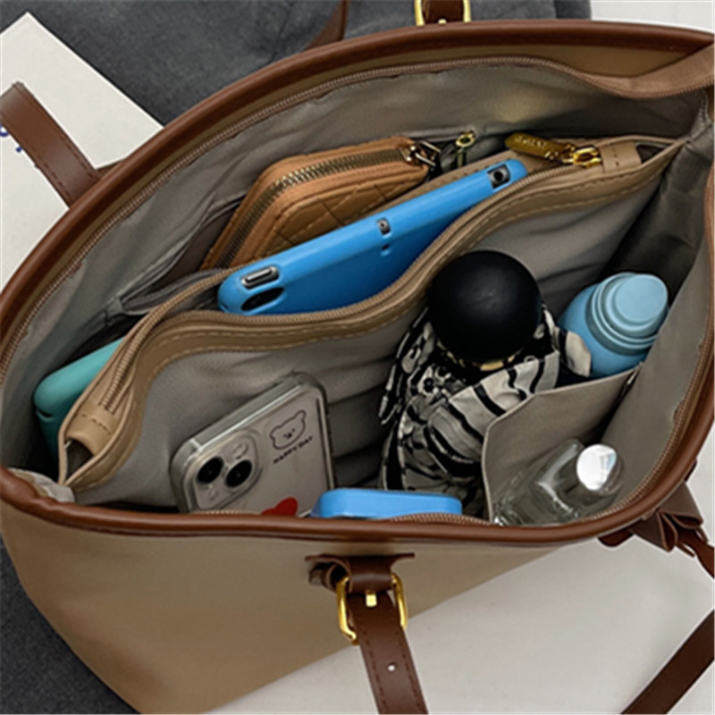 Commuting Bag for Early Morning Classes and Work, Multi-Compartment, High-Quality, Large-Capacity Tote Bag, Layered Bag for Women, 2026 New Trendy Style