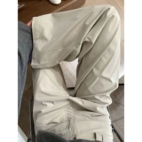 Хаки костюм для отдыха, летние штаны, свободный прямой крой, высокая талия, по фигуре, для формы тела «груша»