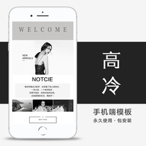 Mobile phone Taobao shop decoration template permanent free Wireless end module design package installation European and American sexy high cold