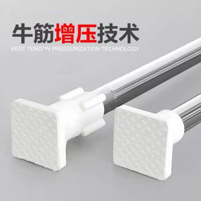 Stainless Steel Bath Curtain Rod Free of perforated telescopic rods Curtains Rod clothesline Bathroom Window Curtain Rod Telescopic Rod bedroom wardrobe
