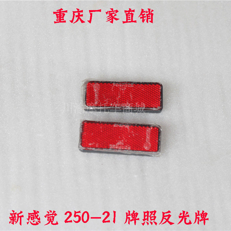 New feeling 250 motorcycle accessories 250-21 license plate reflective label reflector accessories