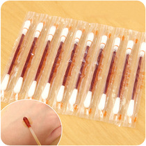 ten MOUNT EMERGENCY TRAVEL DISPOSABLE COTTON SHEET ROD IODINE VOLT COTTON SIGN ALCOHOL COTTON BUD