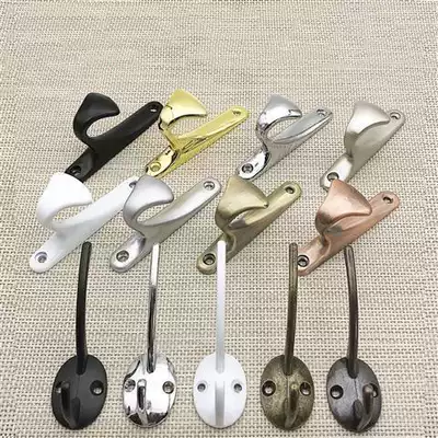 Thickened clothes hook single hook hook wall adhesive hook wardrobe powder room indoor bedroom cloakroom bronze