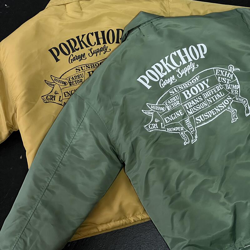 Japanese Porkchop Garage Fleece-Lined Motorcycle Coach Jacket Skateboard Street Style Japanese Porkchop Garage Fleece-Lined Motorcycle Coach Jacket Skateboard Street Style