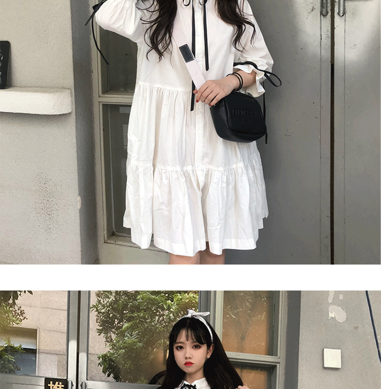 Phụ nữ size lớn 2018 thu đông phiên bản mới của Hàn Quốc khoe bụng bầu mỏng manh và khí chất dịu dàng dễ thương nhỏ nhắn tươi tắn áo sơ mi nữ đẹp 2020
