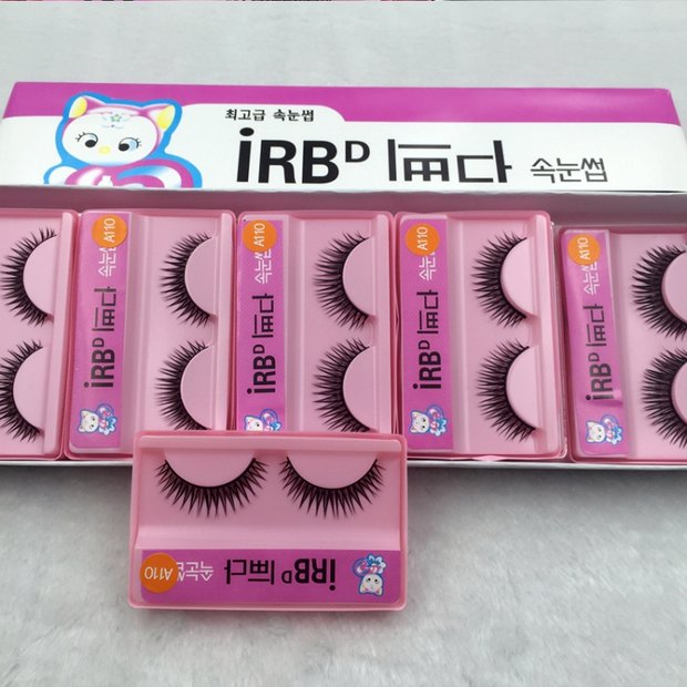 Kitten a110 lông mi giả tự nhiên chéo dài thực tế trang điểm nude sinh viên đồng bằng bông ngắn - Lông mi giả kích mí lưới cuộn