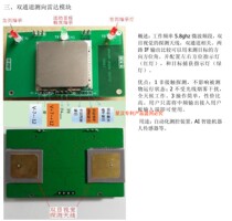 Direction finding radar Doppler motion detection microwave sensor