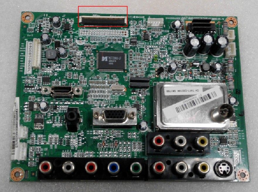 Original installed Changhong LT24630X motherboard JUC7 820 00029798 V5 with T240XW01 soft flat cable