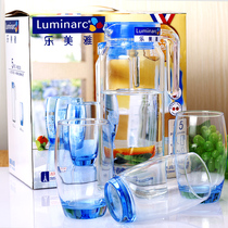 Lemeya glass set water Kit gift set heat-resistant glass tea set cold kettle 5 7 sets