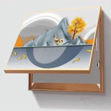 Flip Meter Box Декоративная живопись слабая электрическая коробка распределительная коробка Тотальная переключение гостиная современная минималистская висящая электрическая коробочка