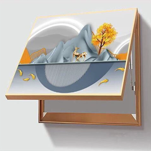 Flip Meter Box Декоративная живопись слабая электрическая коробка распределительная коробка Тотальная переключение гостиная современная минималистская висящая электрическая коробочка