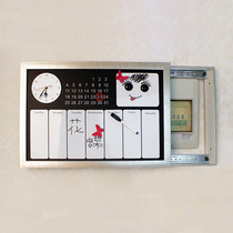 The meter box decorative painting creative can push-pull power box living room wall switch weak box distribution box occlusion