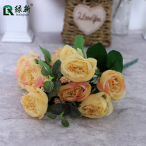 Simulation flower creative wedding gift floral decoration flower living room bedroom decoration decoration flower arrangement home plastic flower