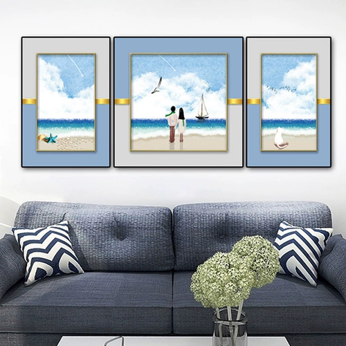 Современная легкая роскошная гостиная декоративная живопись хрустальная фарфоровая абстрактная диван