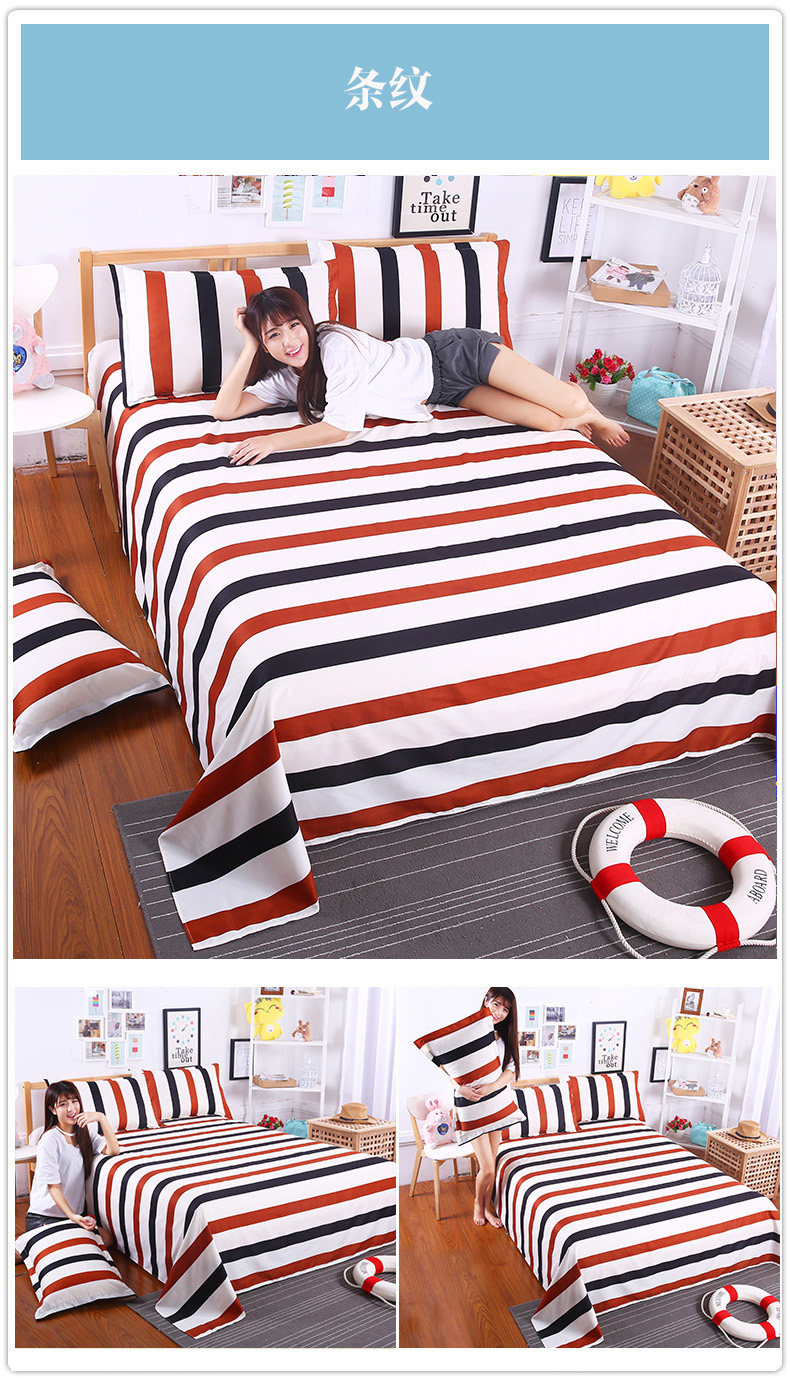 Cavo Sheets Single Piece Ký túc xá sinh viên Sheets 1,8 Metros Solid Color Sheets Giường đơn 1,5 1,6 Metros