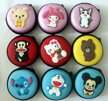 Gukite Biwa Nail Nail contains silicone zipper package cartoon pattern cute girl dust proof multi-color optional