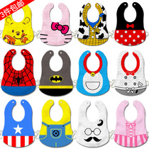 Cotton baby saliva towel waterproof bib Baby child one year old child large cotton eating bib rice pocket buckle