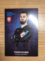 Czech Republics former national foot Corker Beckhams autograph official card