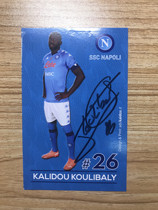 20 21 season Italian Coulibaly autographed official card
