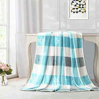 Franco Blanket \ Grid Space Blue