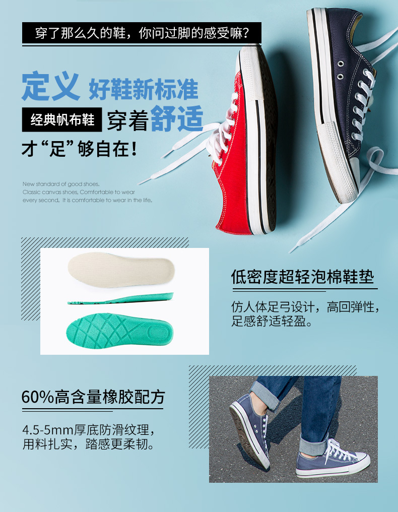 凡客诚品 VANCL 男女低帮潮流 帆布鞋 图1