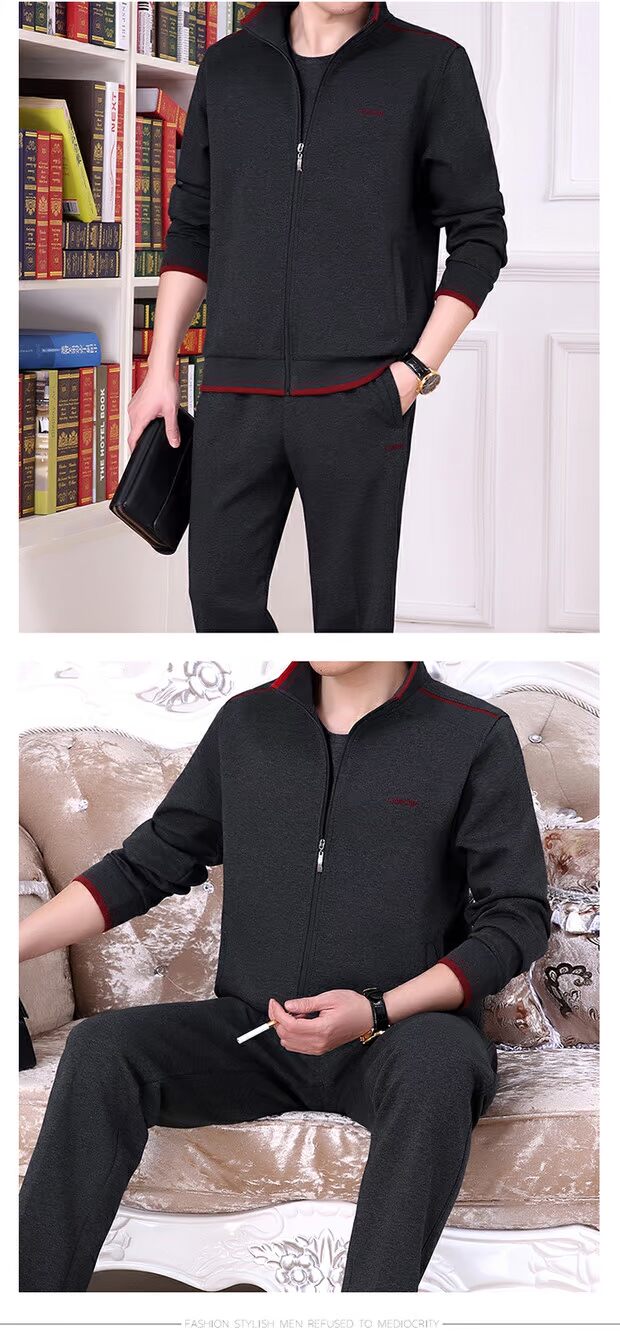 Bộ đồ thể thao mùa xuân và mùa thu của Jordan Bộ ba mảnh 361 cho nam Kích cỡ lớn - Thể thao sau áo thể thao nữ adidas