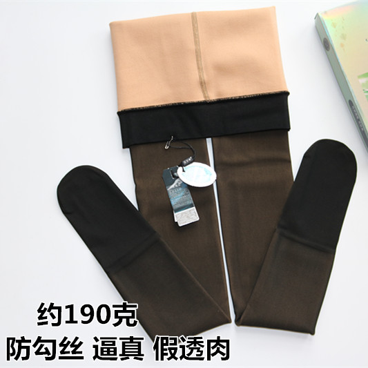 Autumn and winter Meiersi thickened pantyhose 8831 seamless one piece real translucent anti-snag fake translucent meat leggings for women