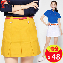 Clear Cabin 2 Pieces Golf Ladies Short Skirts Sports Anti-Walking Light Pants Skirts Spring Summer 100 Pleats A Character Dresses Dress Pants