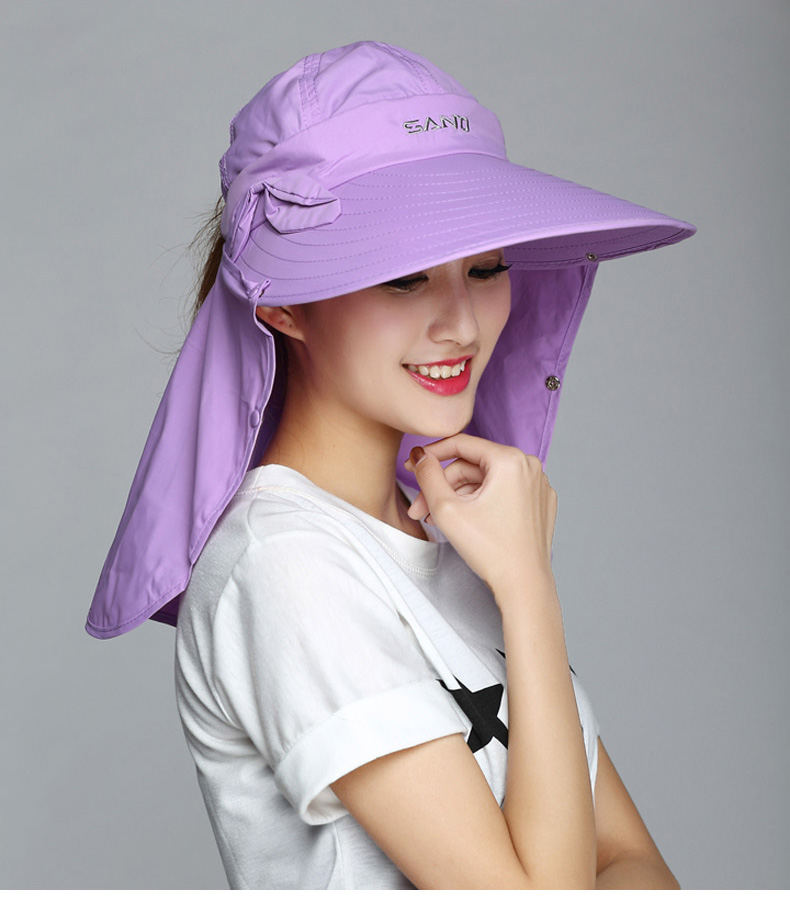 Hai TYGJ Golf Caps Phụ nữ Sunshade Bibs 4 Mặt nạ chống nắng mùa hè gậy golf tay trái