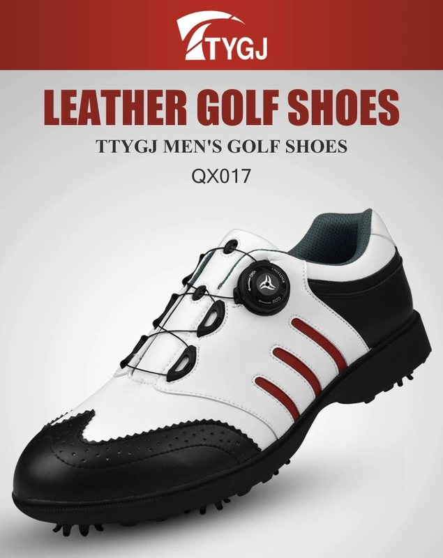 Giày golf TTYGJ hoạt động nam đính giày thể thao da không thấm nước