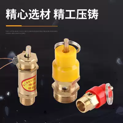 0 8MPa air pump air compressor air storage tank copper spring safety valve automatic air outlet exhaust pressure relief steam DN25