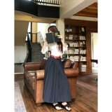 12YE Рубашка, осенний комплект для отдыха, дизайнерская длинная юбка, тренд сезона