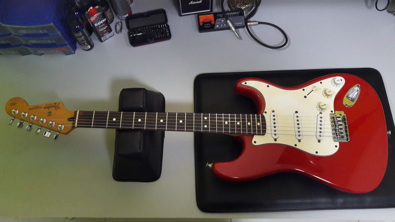 Fender frets overall leveling, pit removal, polishing, guitar repair