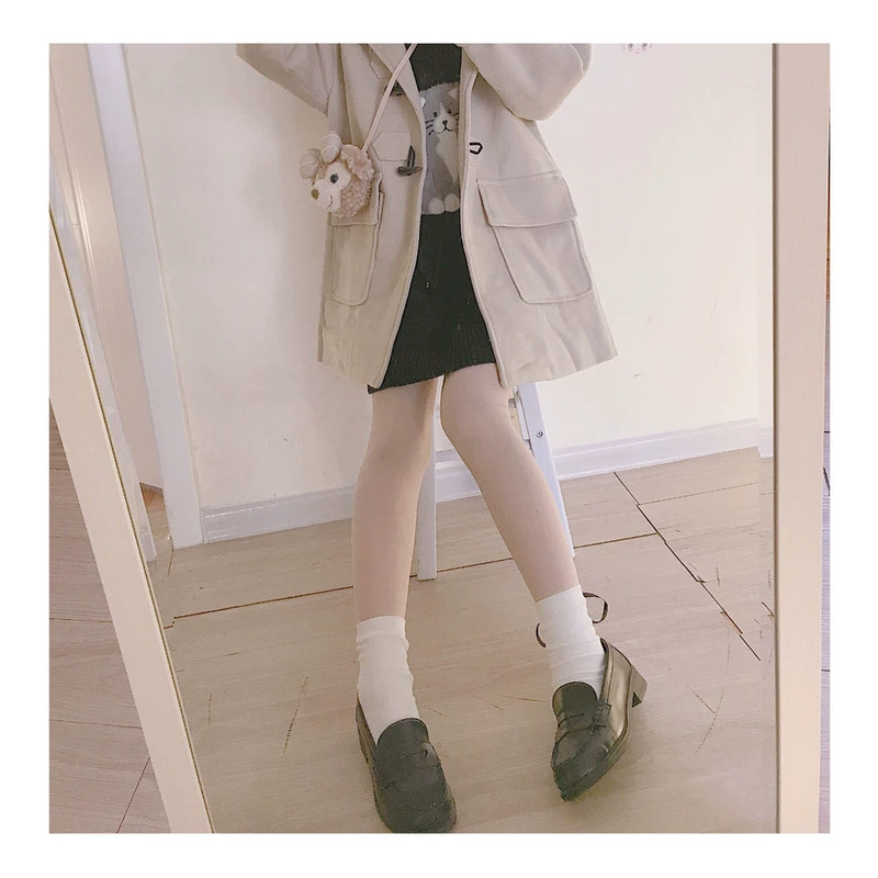 Homemade retro sừng Nhật Bản sinh viên cổ điển cảm giác lỏng lẻo áo khoác dài mùa đông cotton áo khoác cô gái áo bông - Bông shop áo phao nữ