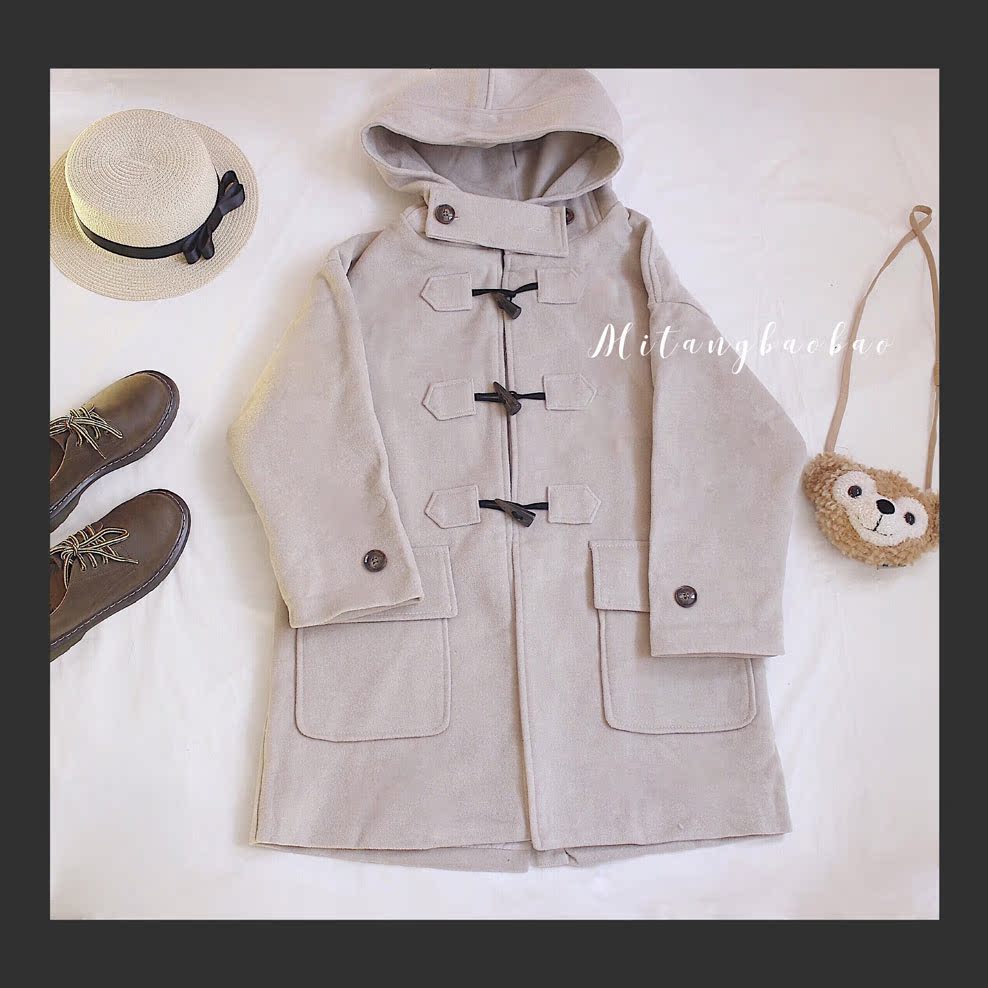 Homemade retro sừng Nhật Bản sinh viên cổ điển cảm giác lỏng lẻo áo khoác dài mùa đông cotton áo khoác cô gái áo bông - Bông áo khoác lông vũ dáng dài nữ
