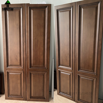 Solid wood cabinet door South American cherry wood closet door panel set for kitchen cabinet bookcase door booking full house custom log cabinet door