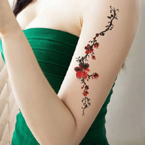 Tattoo stickers waterproof female long-lasting ins style flower arm sexy and cute clavicle Hyuna color simulation