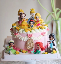 8 Mini Princess Cake Decoration for Little Fairy Princess Q Set for Girls Birthday Plugin