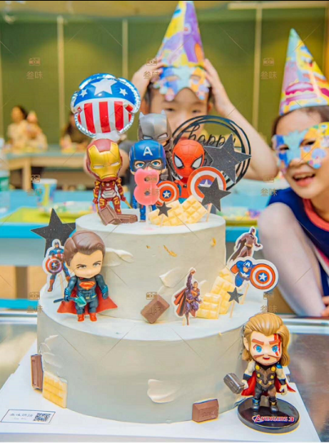Baking Cake Decoration Unicorn Rocking Horse Cake Pendulum carousel plug-in Soft Tao Balloon Inserted doll swing piece-Taobao