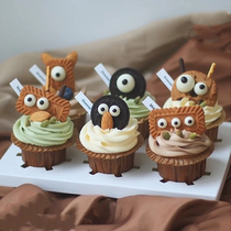 Halloween cute eyes candy bead candy cake decorated candy Halloween cup cake packaging box