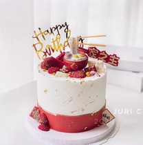 Long life cake decoration sunglasses sofa life life life spare red folding fan life cake interpretation